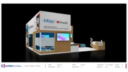 30x40 Peninsula booth design by Exhibit-Rentals
